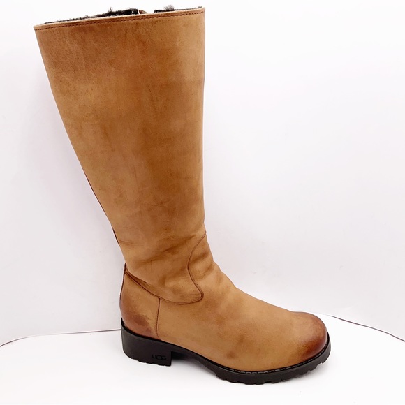 {UGG} Broome II Leather Tall Boots - Picture 1 of 16